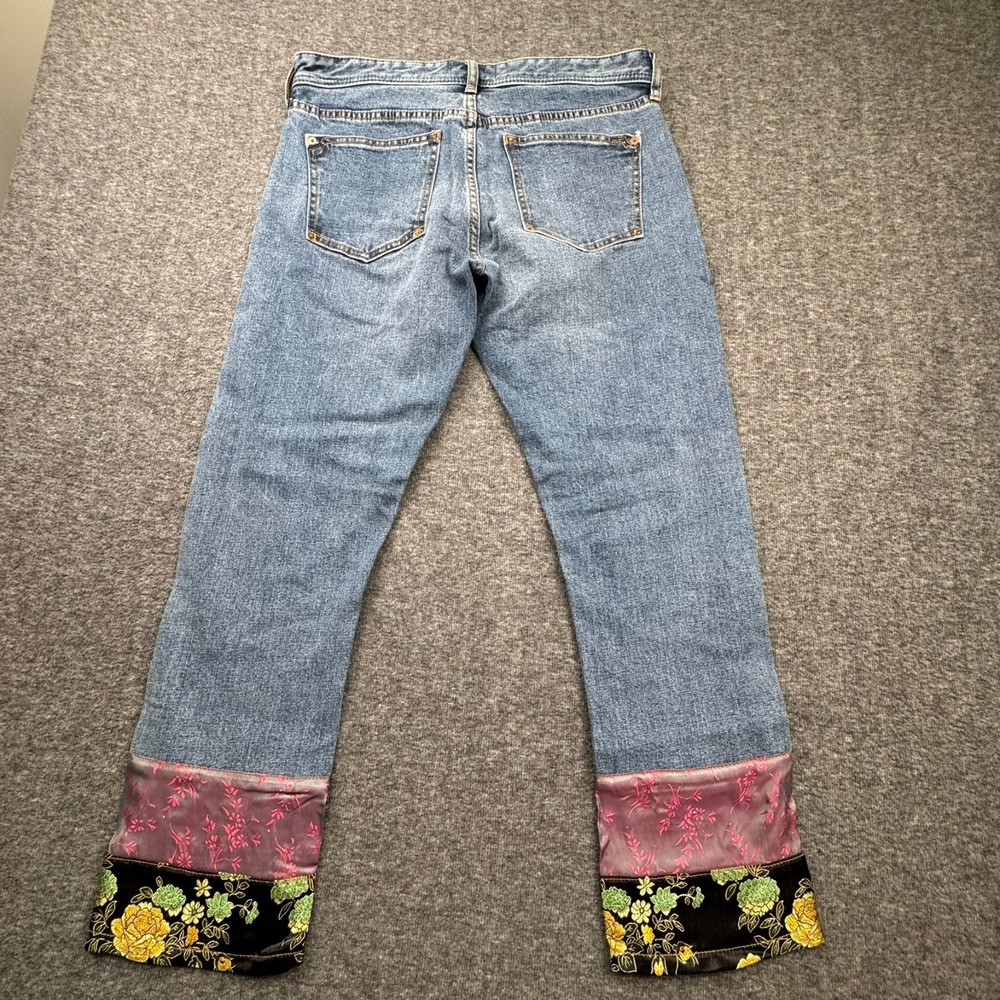 Anthropologie Pilcro Letterpress Slim Boyfriend Jeans Women 27 Fit 32x27 - Picture 7 of 16